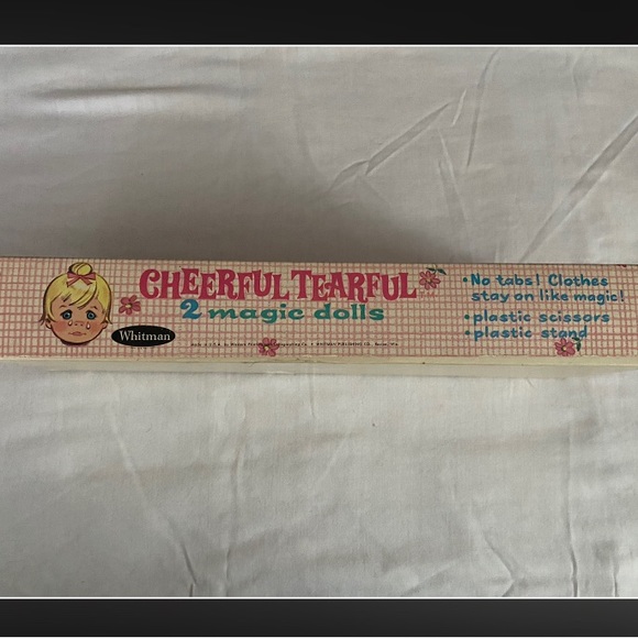 Vintage 1966 Cheerful Tearful Magic Dolls by Whitman- ORIGINAL BOX - Picture 3 of 12